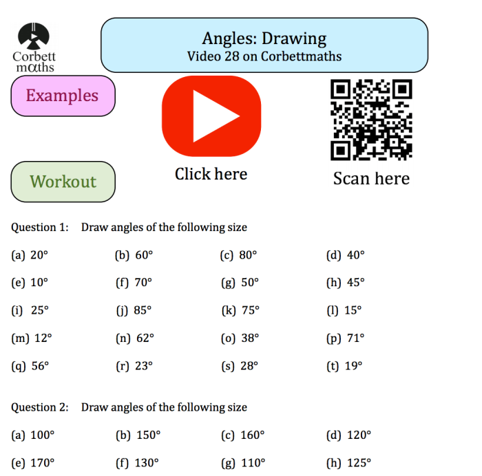 Engaging Drawing Angles worksheet for creative geometry challenges in fourth grade Worksheet for fourth graders to practice drawing angles and shapes based on descriptions