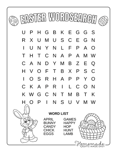 Fourth grade students find eighteen hidden Easter terms in this vocabulary building word search puzzle