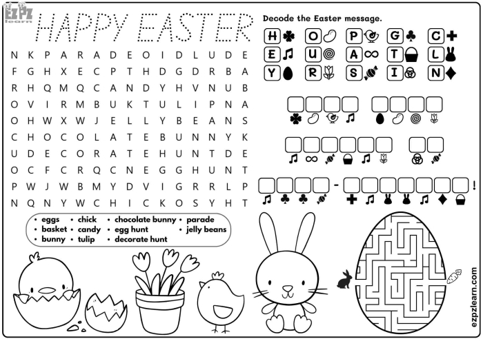 Fourth grade students practice vocabulary by finding 18 holiday terms in this Easter Word Search Puzzle worksheet