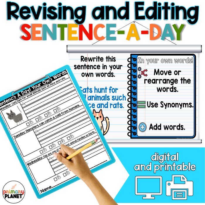 Subtraction worksheet for Fourth Grade Fourth grade students engaged in editing and revision practice using a worksheet focused on subtraction. Image showcasing editor's marks used for correcting grammar and punctuation in a short paragraph.