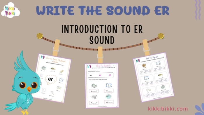 Worksheet for practicing the /er/ sound tailored for fourth graders