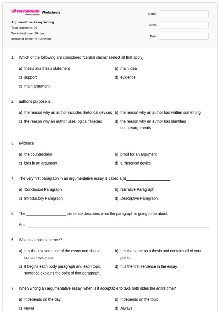 Write Your Essay Worksheet for Fourth Grade Students 15 Fourth grade student using a structured guide to organize essay paragraphs and writing ideas