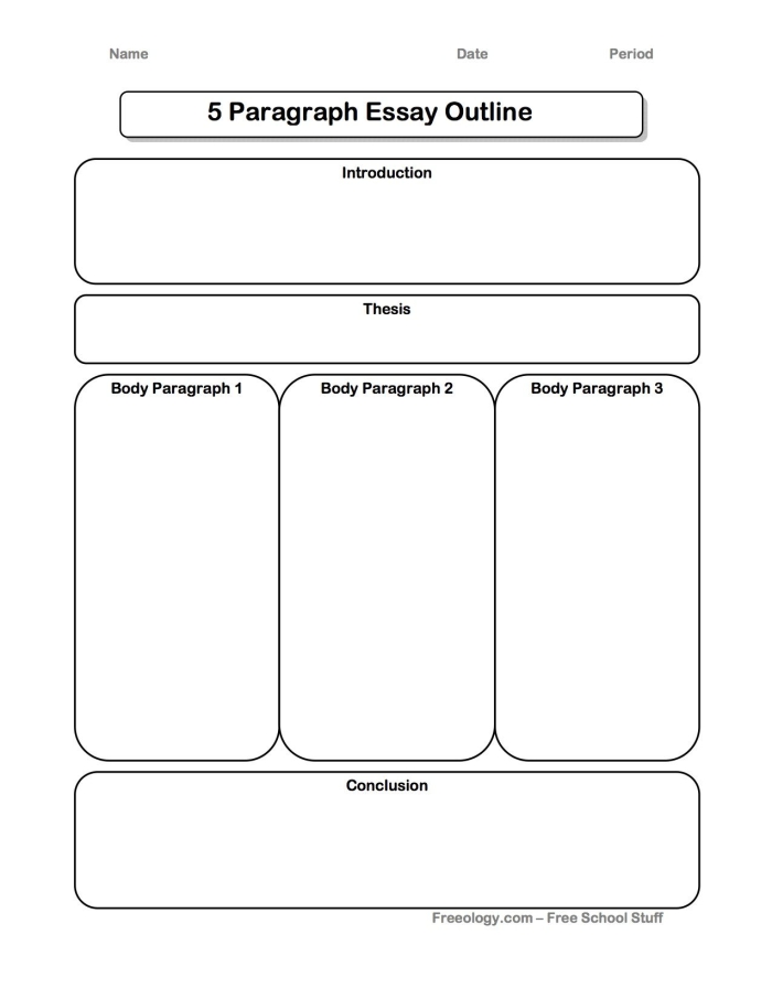 Fourth grade student using a Map Your Essay graphic organizer worksheet to plan writing