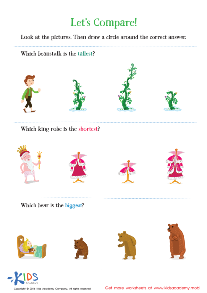 Fourth grade students comparing two different folk tales on a printed algebra worksheet