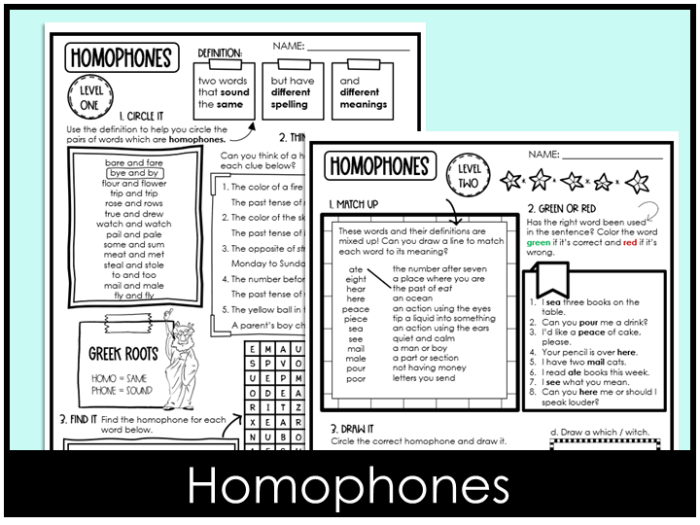 Tricky Homophones practice worksheet for fourth graders Fourth grade worksheet featuring fill-in-the-blank exercises on tricky homophones like piece and peace