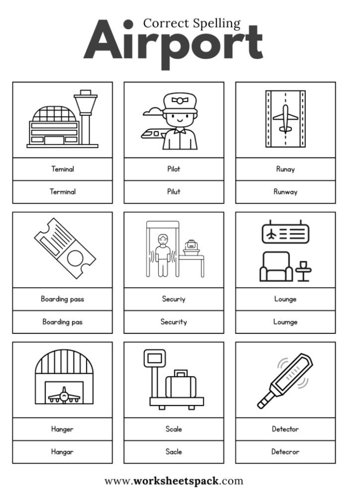 Fourth grade student solving a flight schedule word problem on an airport math worksheet