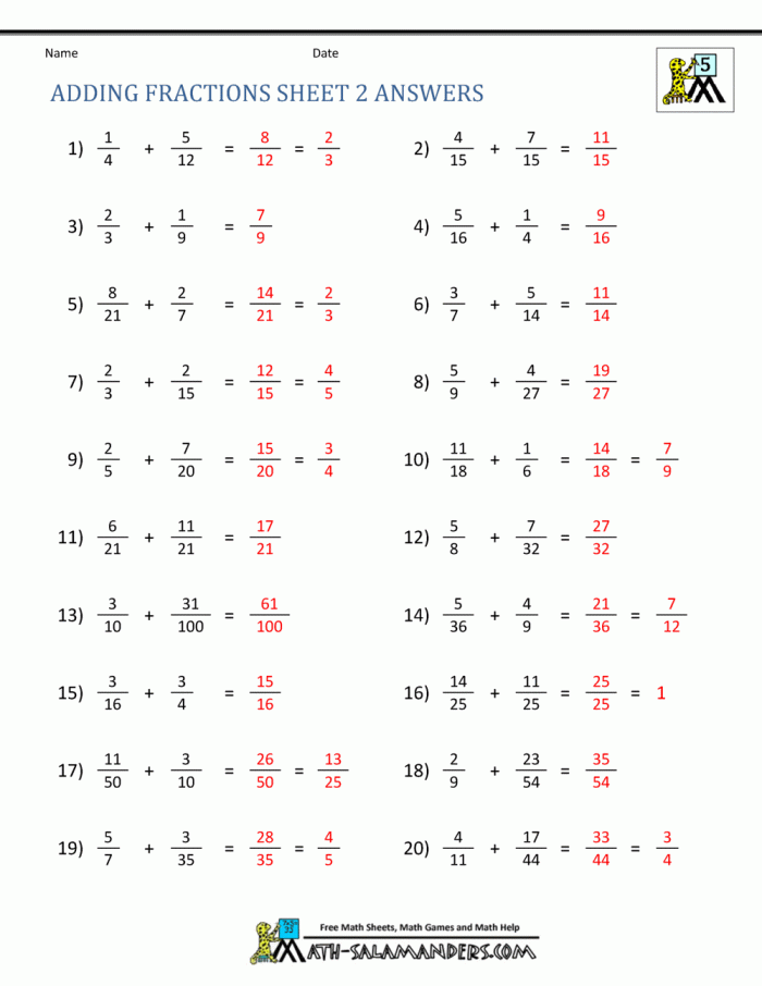 Practice worksheet example 2 for converting equivalent fractions with tenths and hundredths Fourth grade math worksheet showing equivalent fractions with denominators of 10 and 100 for practicing fraction conversion skills