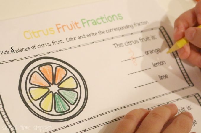 Engaging Fraction Fruit worksheet for fourth graders to enhance skills Colorful worksheet featuring apples and oranges for fraction practice