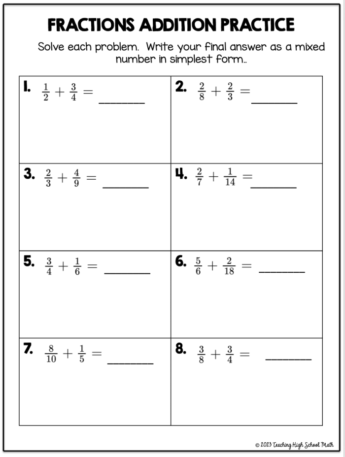 Ordering Fractions With Unlike Denominators Activity Sheet for Elementary Learners Fourth grade students comparing and ordering fractions with different denominators from largest to smallest on a math practice worksheet