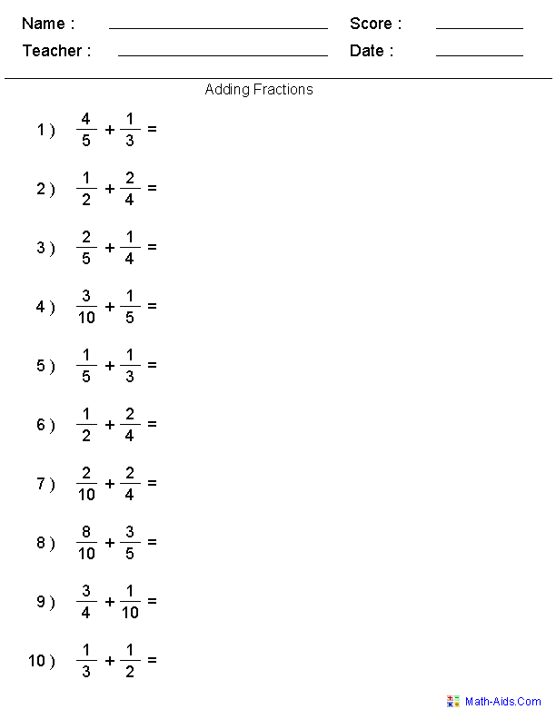 Fourth grade math worksheet for learning how to add fractions with visual models
