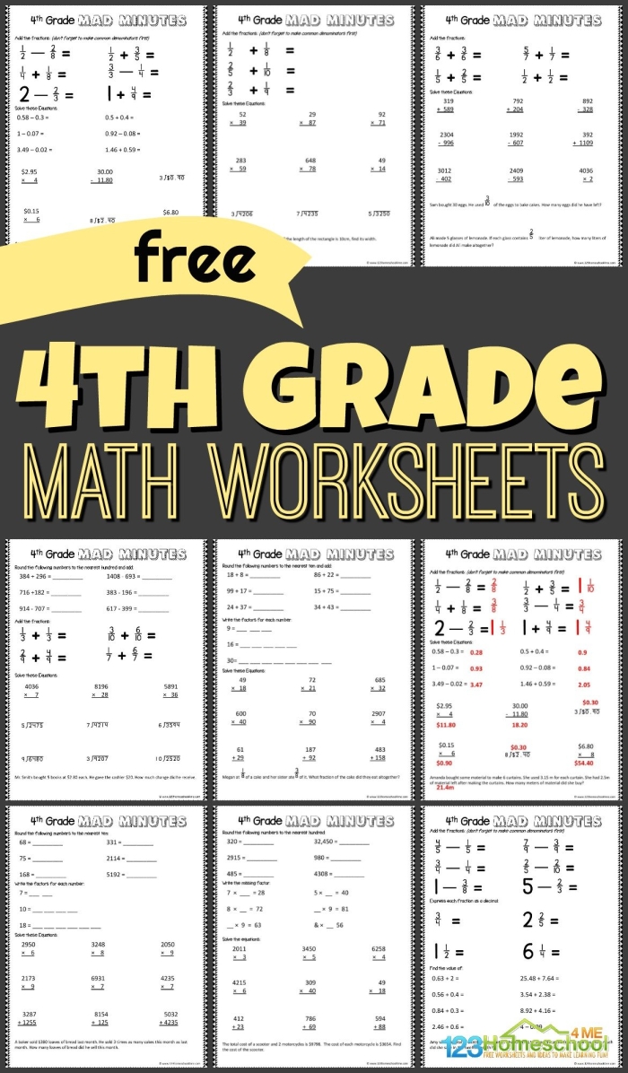 Fourth grade geometry assessment worksheet showing year-end review questions for testing student understanding of shapes and spatial concepts