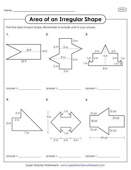 Find the Area of a Rectangle Level 2 Worksheet 19 A colorful fourth grade geometry worksheet featuring seven rectangles for students to calculate area