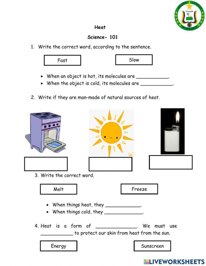 Illustration of the Heat Waves worksheet for fourth graders exploring global warming concepts Students engaging with the Heat Waves worksheet focused on multiplication and earth sciences