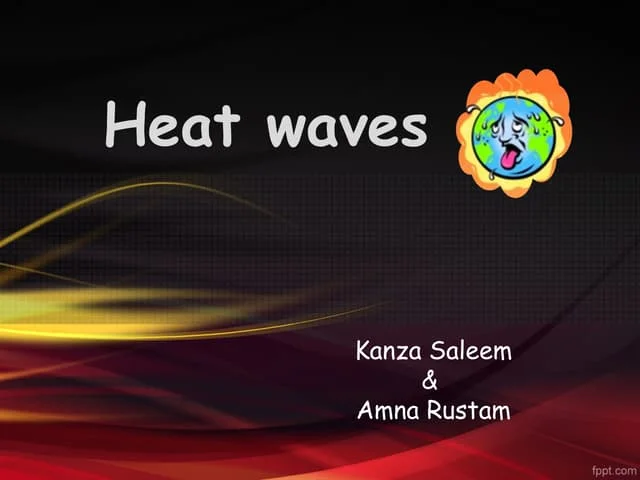 Heat Waves Worksheet for Fourth Grade Earth Sciences Students exploring the concept of heat waves and their relationship with global warming in a fourth-grade worksheet