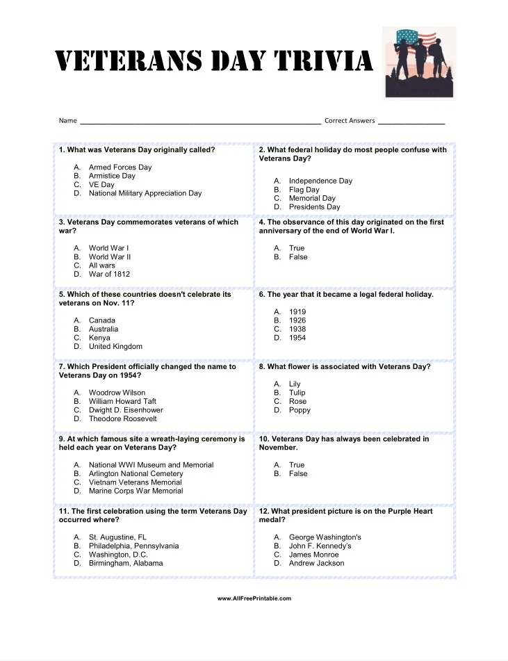 Reading comprehension worksheet on U.S. holidays for students Worksheet comparing Memorial Day, Labor Day, and Veterans Day for fourth graders