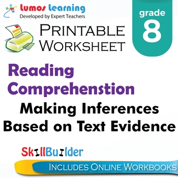 Inferences & Evidence worksheet designed for fourth grade grammar and mechanics lessons Graphic organizer for making inferences from fiction or nonfiction texts for fourth graders