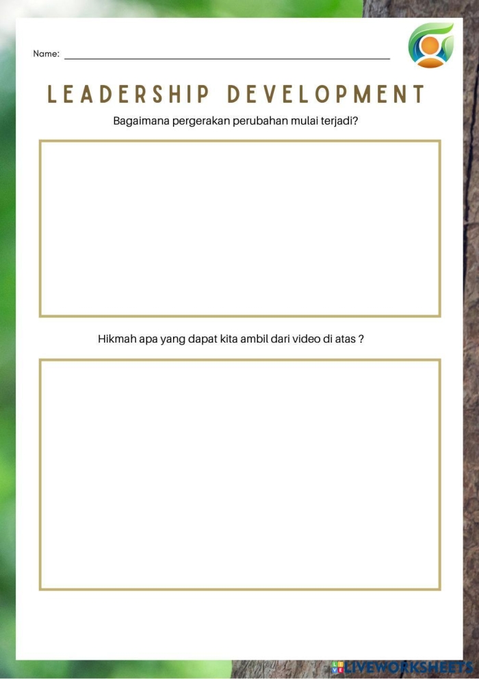 Reading worksheet for Fourth Grade Fourth grade students engaging with the Leadership Reflections worksheet on social emotional learning. Leadership Reflections worksheet for fourth graders focusing on defining leadership and identifying positive traits.