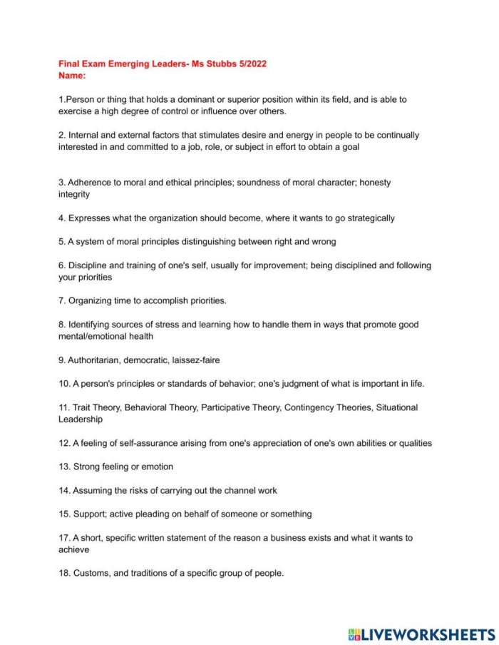 Illustration of a worksheet designed to help children explore leadership qualities and personal reflections Leadership Reflections worksheet for fourth graders focusing on social emotional learning and positive leadership traits
