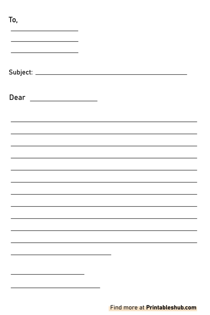 Grammar and Mechanics worksheet for Fourth Grade Letter template worksheet for teaching fourth graders how to write various types of letters. Educational resource for practicing formal and informal letter writing skills.