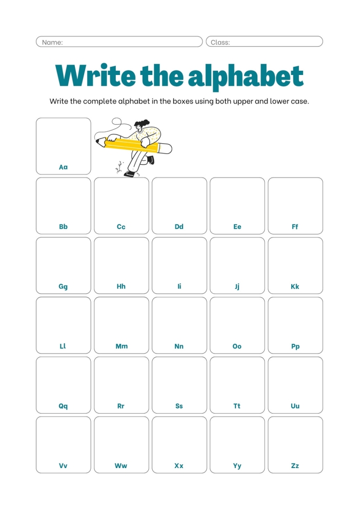 Engaging letter writing template for students to connect with pen pals and relatives Letter Template worksheet for fourth graders to practice letter writing skills