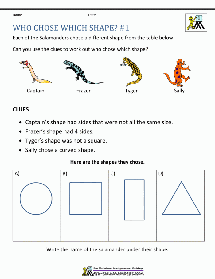 Logic Problem Worksheet Three Numbers and Counting Challenge Fourth grade student solving a logic problem worksheet with a table of clues