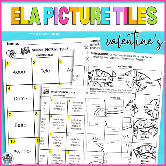 Fourth grade student solving a sequential tile math puzzle worksheet