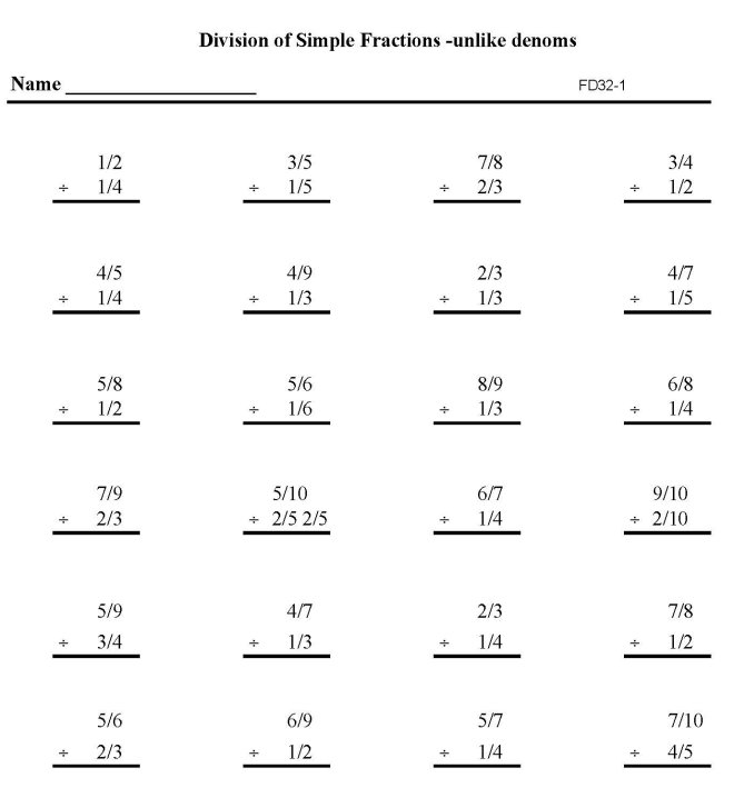 Fourth grade math worksheet featuring thirty long division problems with single digit divisors and multi-digit dividends