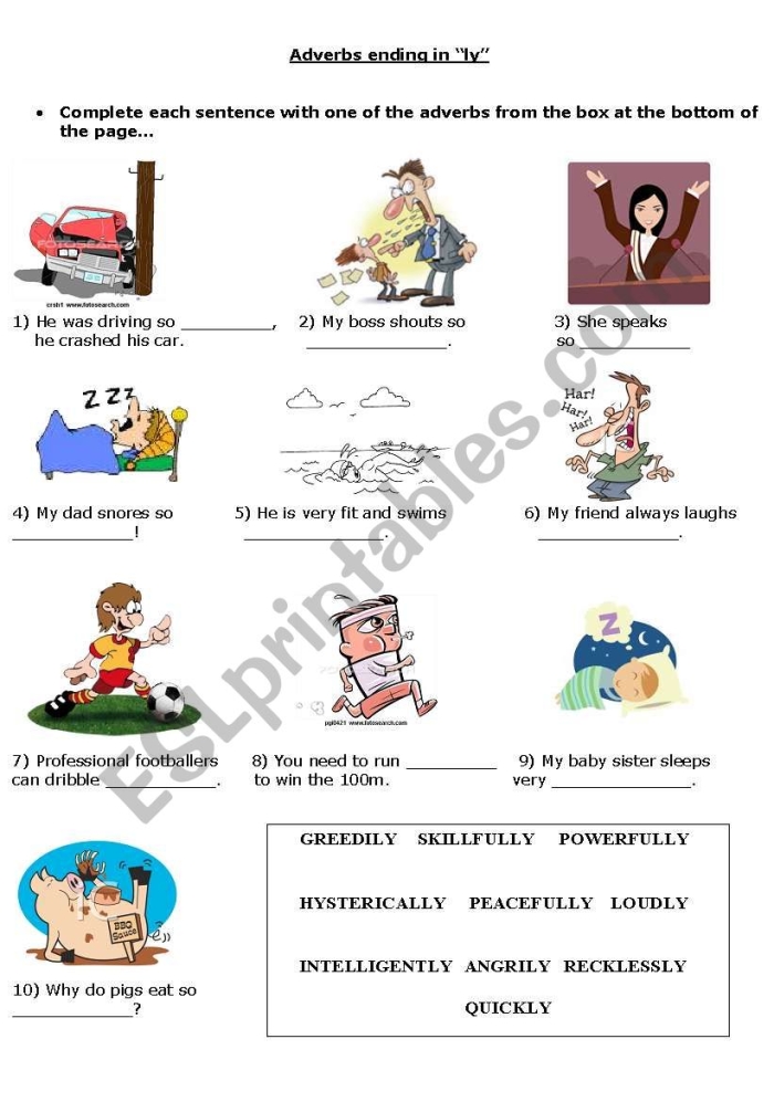 Subtraction worksheet for Fourth Grade Worksheet focusing on -ly adverbs for fourth graders, featuring transformation exercises from adjectives. Engaging activity to enhance understanding of adverbs in sentence structure.