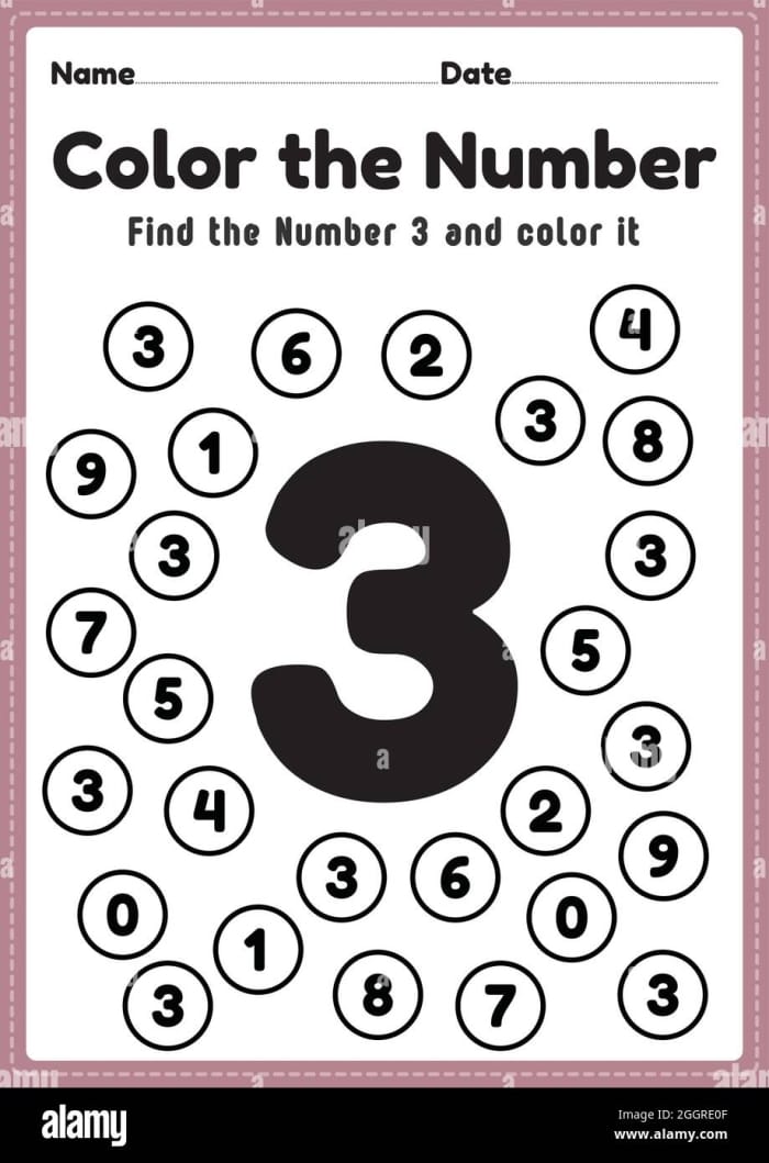 Fourth grade printable Paint by Number Sudoku 3 worksheet for math practice