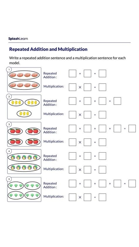 Multiplication and Addition Worksheet 4 for Fourth Grade Math Practice Fourth grade math worksheet featuring 24 mixed multiplication addition and subtraction problems