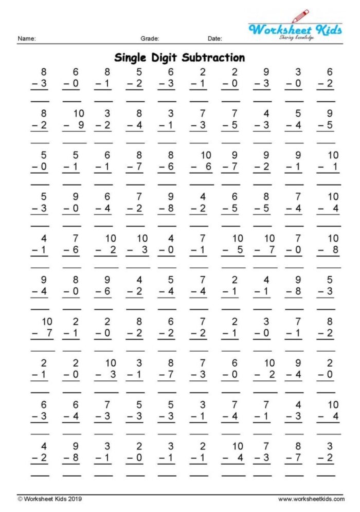 Fourth grade students practice speed and accuracy by solving multidigit decimal subtraction problems on this math worksheet