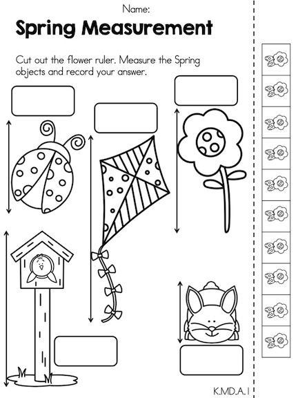 Fourth grade Easter math worksheet for practicing inch and foot measurement conversions