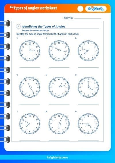 What's the Angle Geometry Exercise Three Fourth grade math worksheet for identifying and solving missing angle measurements