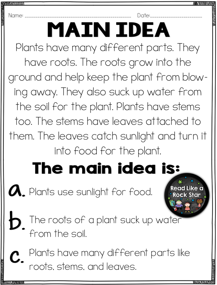 Children engaging with a worksheet focused on the main idea of the Moon