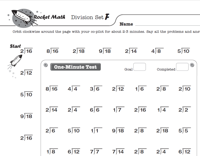 Fourth grade students practicing multiplication and division facts in a colorful worksheet