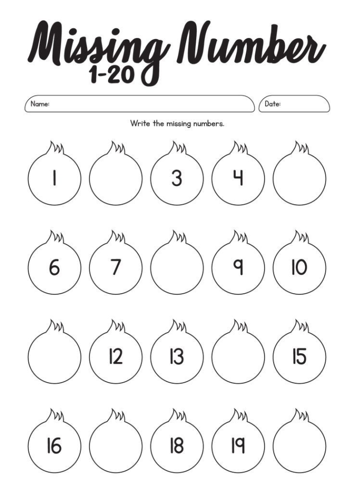Worksheet featuring multiplication exercises for fourth graders focusing on one- and two-digit facts