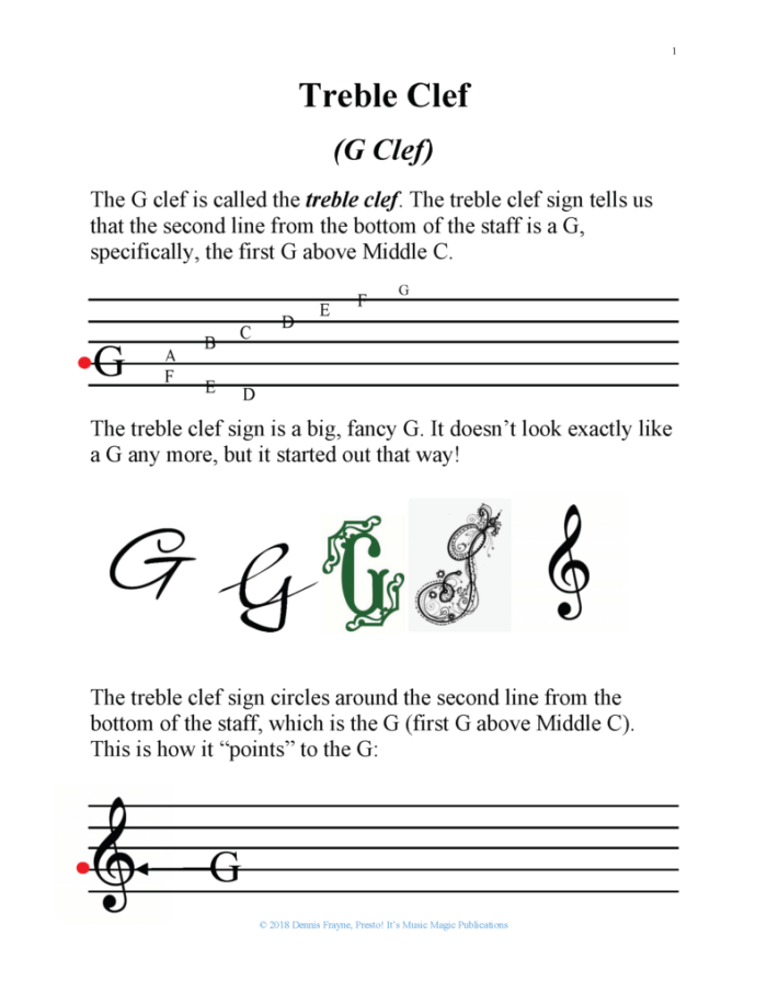 Fourth grade student practicing musical notes on a printable music reading worksheet