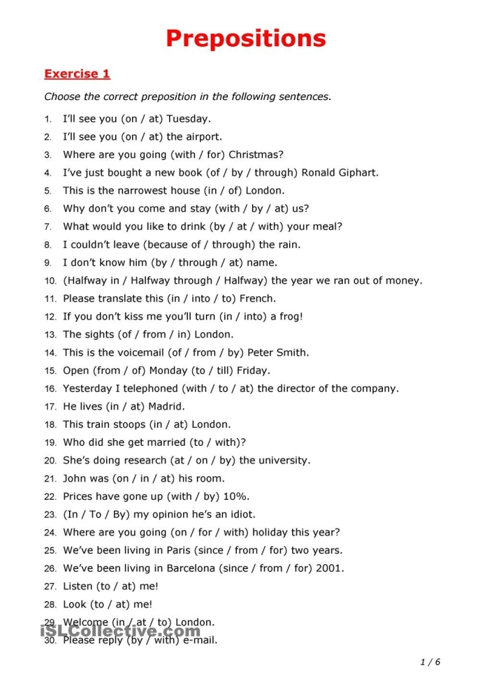 Worksheet featuring prepositional phrases in nonfiction texts for fourth graders