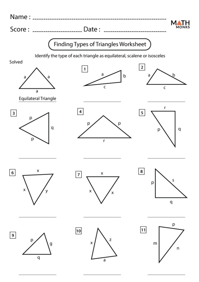 Identifying Obtuse Triangles Worksheet for Fourth Grade Students Colorful worksheet for fourth graders identifying obtuse triangles in geometry