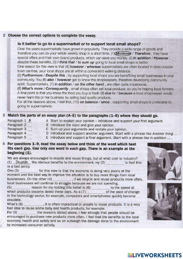 Mixed Up Essay Worksheet for Fourth Grade Opinion Writing Lesson 18 Fourth grade students organizing and writing a persuasive opinion essay using a structured outline template