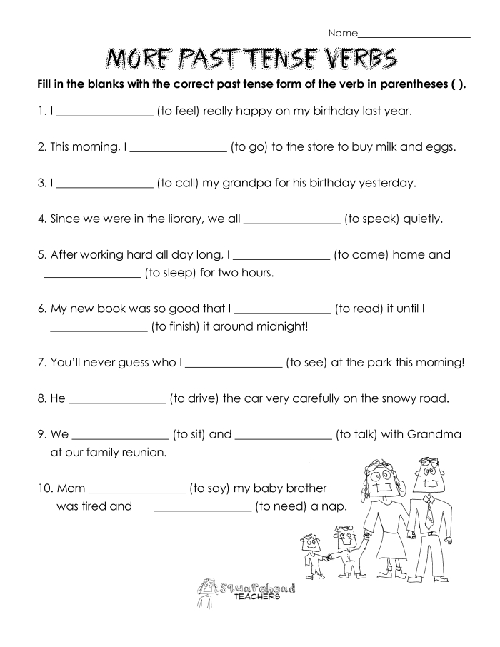 Writing worksheet for Fourth Grade Worksheet for fourth graders focused on recognizing past tense verbs in sentences. Engaging exercise for mastering grammar skills in identifying past tense verbs.