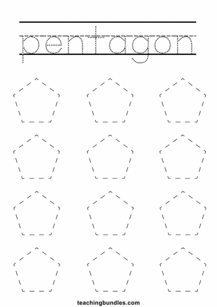 Engaging worksheet for calculating the perimeter of pentagons in a classroom setting Pentagon Perimeter Practice worksheet for fourth-grade students to enhance their geometry skills