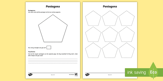 Pentagon Perimeter Practice worksheet for enhancing math skills in the classroom Worksheet for practicing the perimeter of pentagons designed for fourth graders