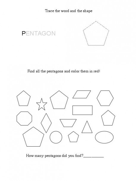 Pentagon Perimeter Practice worksheet for enhancing geometry skills in students Worksheet for practicing perimeter calculations with pentagons for fourth graders