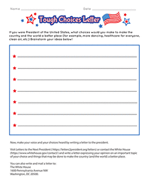 Tough Choices Letter Worksheet Image 8 Fourth grade student brainstorming ideas for a persuasive letter about making tough choices
