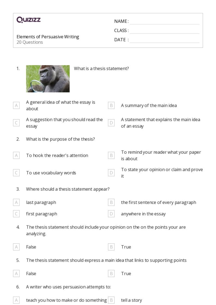 Worksheet 23: Enhance your persuasive writing skills with this assessment tool Fourth-grade persuasive writing assessment worksheet for evaluating arguments