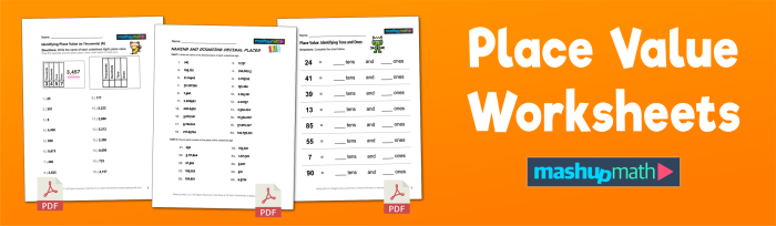 Fourth grade students practice identifying place value positions up to the thousands in this math worksheet with 15 problems