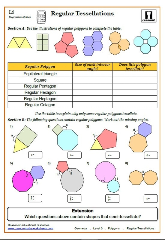 Engaging worksheet for reviewing polygons in a fun way All Kinds of Polygons worksheet featuring various polygon shapes for fourth graders