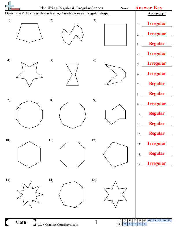 All Kinds of Polygons Math Challenge Worksheet Worksheet featuring various polygons for fourth-grade students