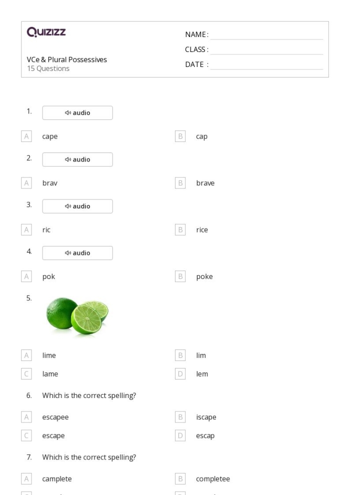 Possessive Noun Rules Practice Activity for Elementary Learners Fourth grade students practice adding apostrophes to singular and plural nouns to show possession in this grammar worksheet